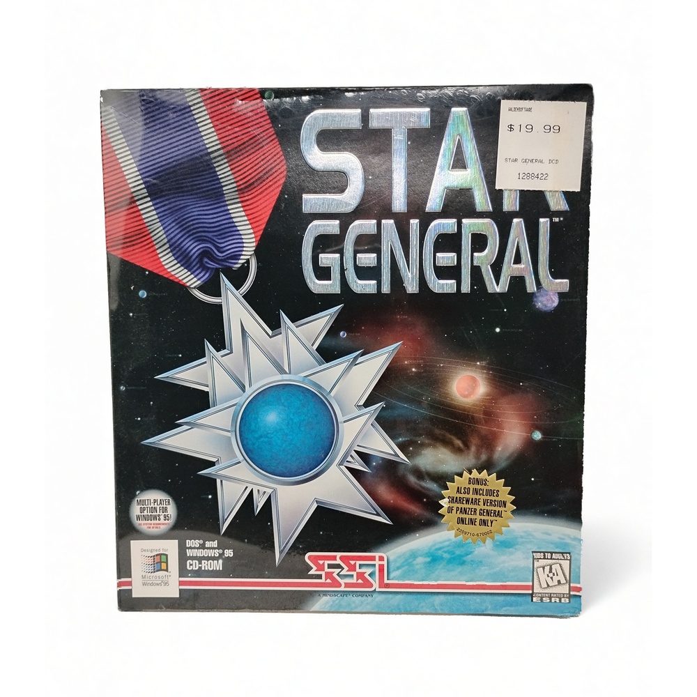 SSI Star General PC Big Box Game 1996 Strategy DOS Windows 95 Sealed Alien